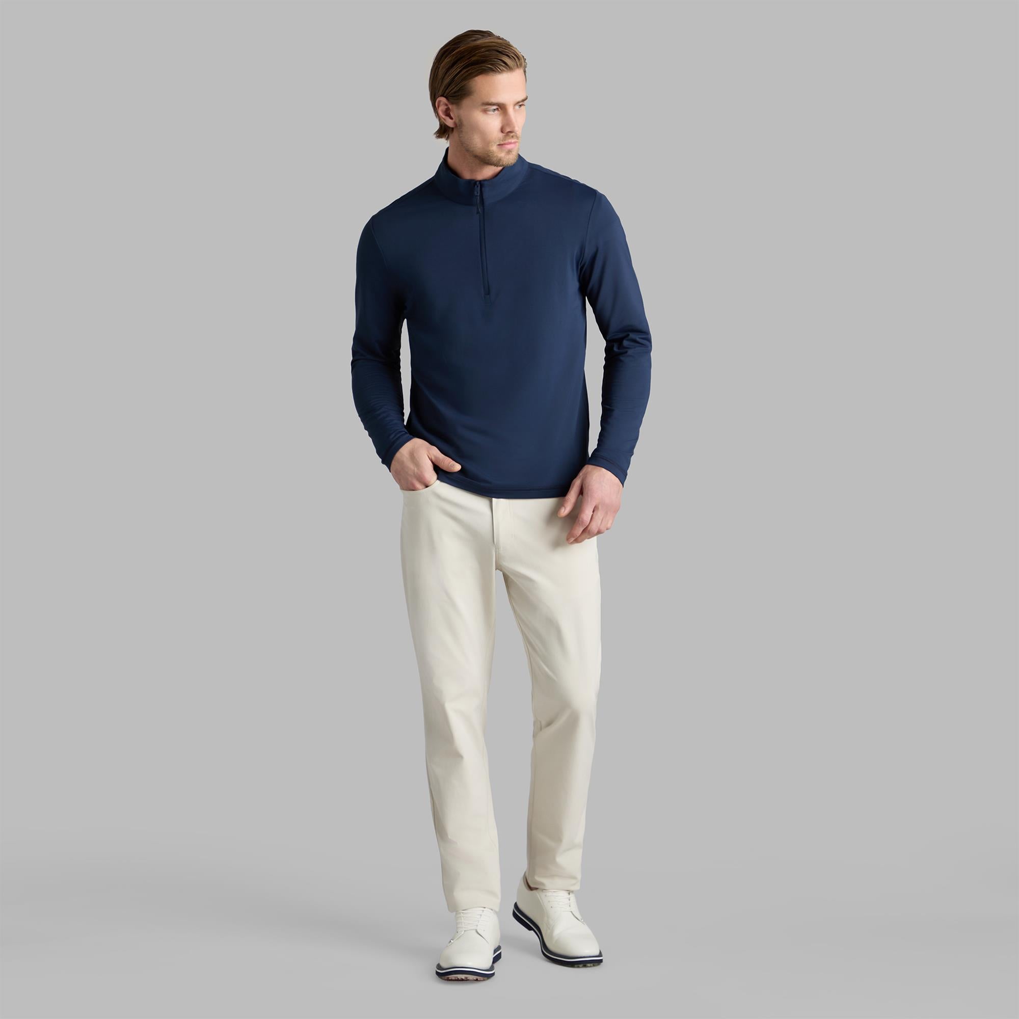 G/FORE Lightweight French Terry Mens Golf Mid Layer Twilight